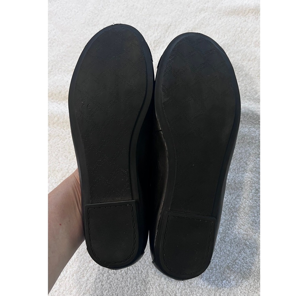 Vionic Minna Black Leather Cap Toe Ballet Flats Womens 8 - Picture 7 of 8